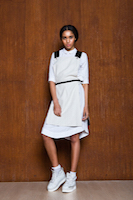 White dress with the apron. | must have | Fashion House IVANOVA - designer clothes