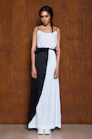 Long white dress & Apron | must have | Fashion House IVANOVA - designer clothes