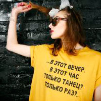 T-shirt "Just Dance" | designer t-shirts | Fashion House IVANOVA - designer clothes
