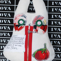 Заяц Вишнёвое Мороженко | дизайнерские игрушки | Дом Моды IVANOVA - разработка и пошив дизайнерской одежды и аксессуаров