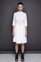 White dress with batiste | must have | Fashion House IVANOVA - designer clothes
