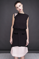 black dress with "tattooed" shoulder. | must have | Fashion House IVANOVA - designer clothes