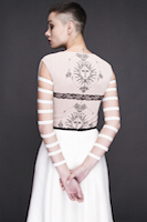 ivory dress with "tattoo" on the back. | must have | Fashion House IVANOVA - designer clothes